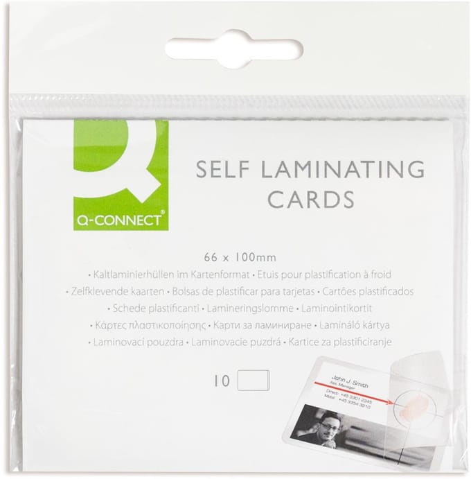 Q-CONNECT lamineeretui 66x100mm 10 stuks