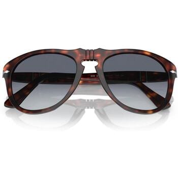 Persol Aviator Mens Dark Havana Lichtblauwe gradiënt zonnebril