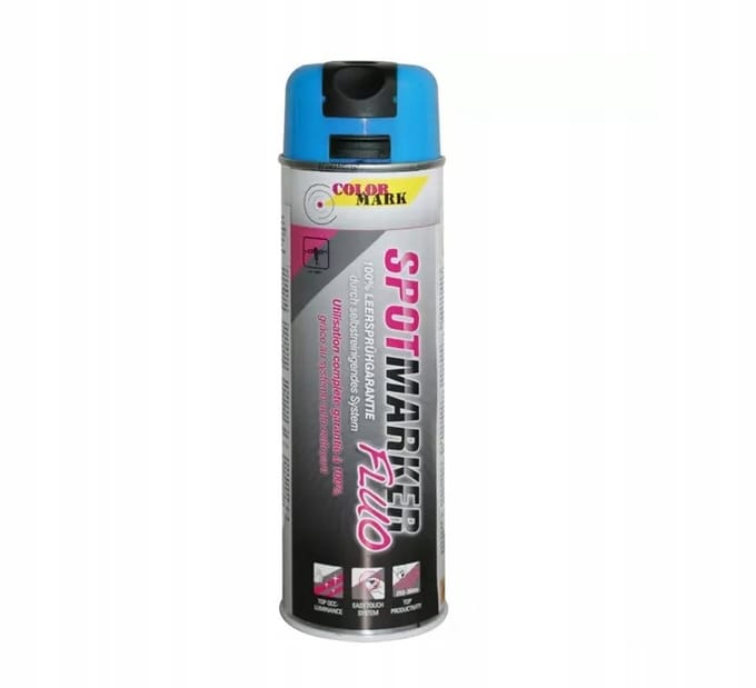 COLORMARK Spotmarker - Fluo blauw - 500 ml - Afwerkingslaag