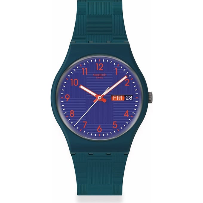 GENT BIOSOURCED PATTERN FORMATION Horloge SO28N706 Unisex Volwassene Groen [Swatch] groen