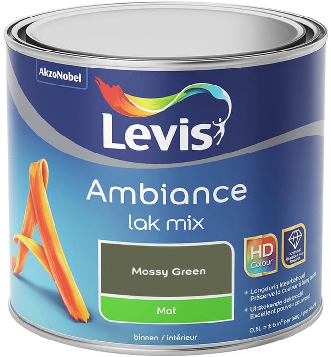 Levis - Ambiance Lak Mat Mix - Mossy Green - Mengverf - 0,5 L