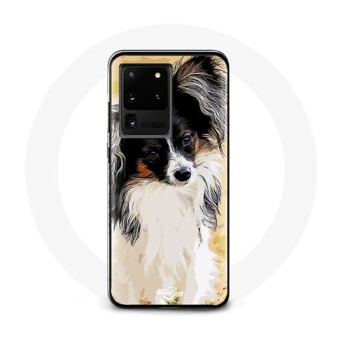 Case voor Samsung Galaxy S20 Ultra Continental Miniatuurspaniël Vlinderhondenras