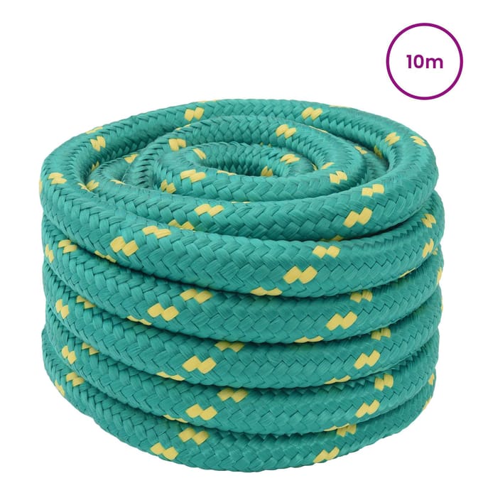vidaXL - Boottouw - 10 - m - 3 - Groen - PP