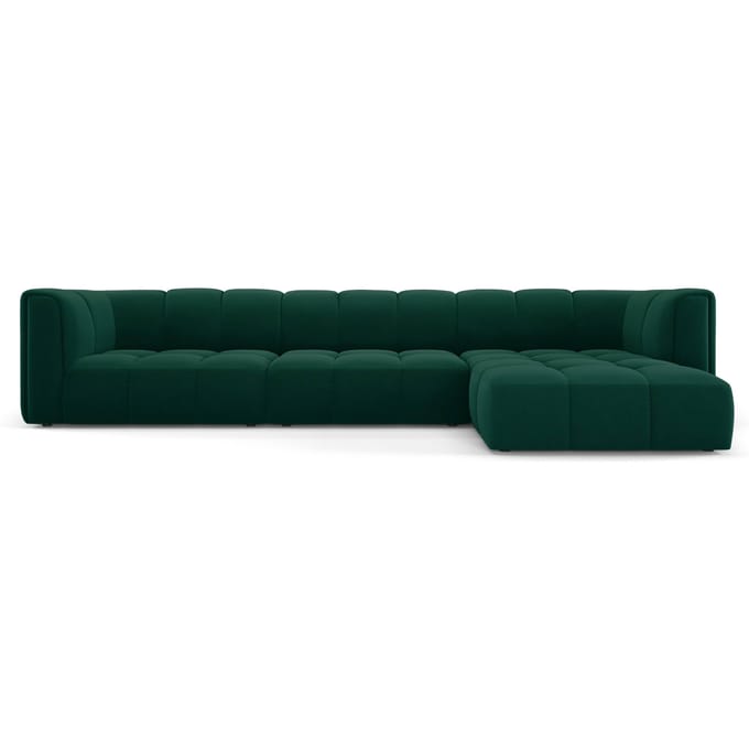 Hoekbank Francesca velvet rechts 5-zits | Milo Casa