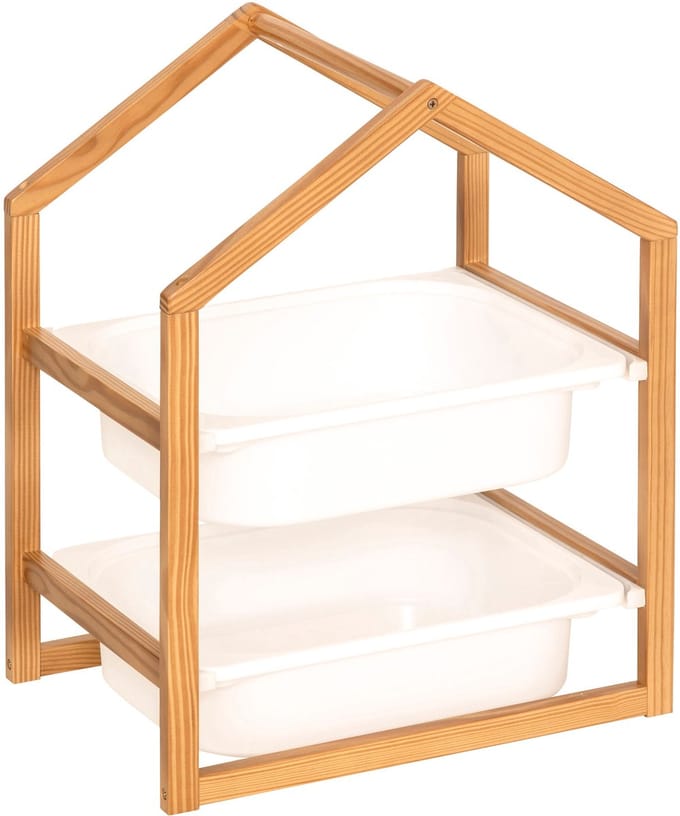 Atmosphera Kids Opbergmeubel met 2 bakken - 43x30x55cm - Wit