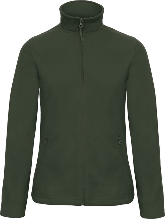 Fleecevest 'ID.501 Micro Fleece Full Zip' Dames Maat M Forest Green