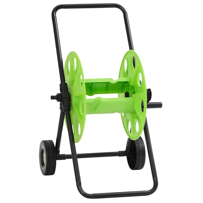 vidaXL - Slanghaspelwagen - voor - 60 - m - 1/2" - slang - staal - groen
