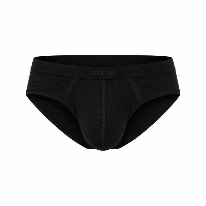 CODE 22 Zebra Brief Black - MAAT S - Heren Ondergoed - Slip voor Man - Mannen Brief