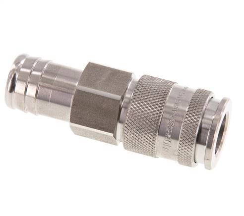 RVS DN 10 Luchtkoppeling Snelkoppeling 19 mm Slangpilaar