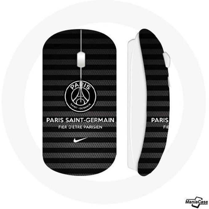 Souris Sans Fil - MANIACASE - Paris Saint Germain - Multicolore - Compatible Mac et PC - USB Wifi