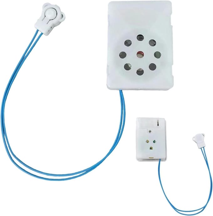 Mini Spraakrecorder - Opname Module - Gepersonaliseerde Cadeaus - Kristalheldere Opname - ca. 34 x 46 cm - Wit