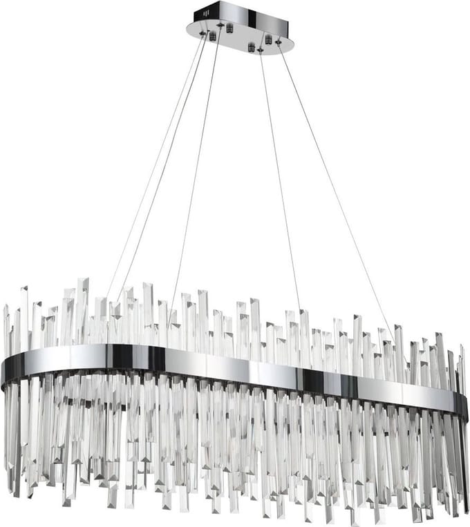 Toolight App1514-Cp80 Hanglamp Chroom 80X35X95Cm