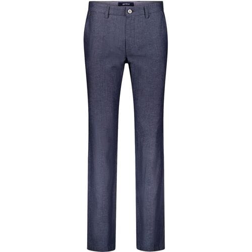 Gardeur Broek Baxter Everyday Essential Multi Fabric Cool Touch Linnen Blend Navy / male