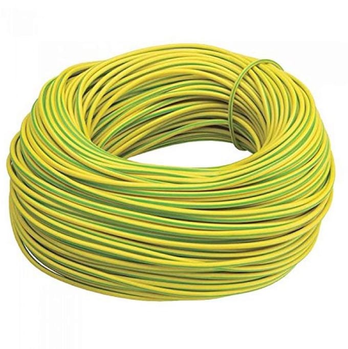 Flexibele Gele/Groene Aarde Sleeving PVC - 4mm - 5 Meter