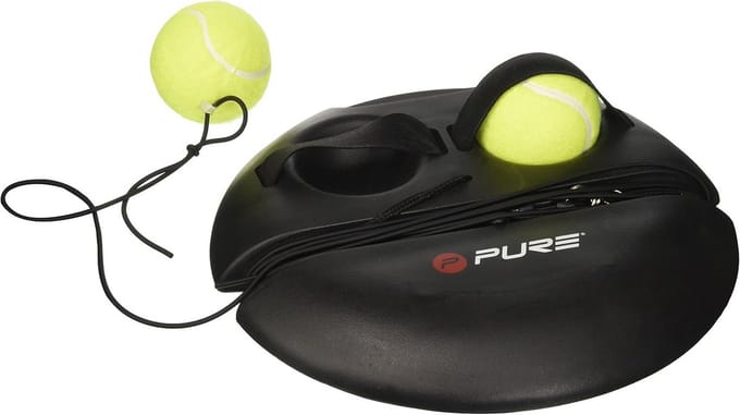 Pure2Improve Tennis Trainer - 15 m rekbaar + 2 ballen + tas