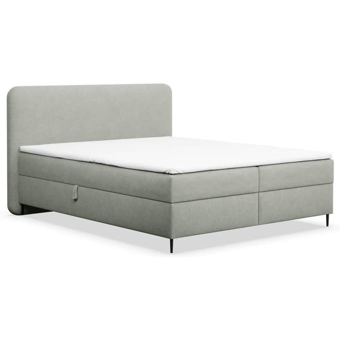Boxspring Contero chenille 140 x 200 cm met opbergruimte | NADUVI Collection