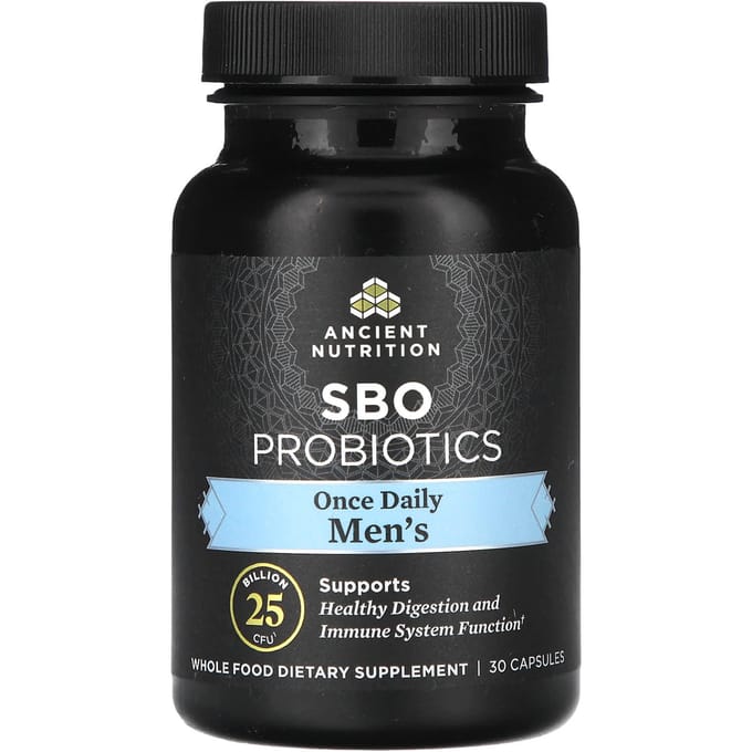 Ancient Nutrition, Men's, SBO Probiotic, 25 Billion CFU, 30 Capsules