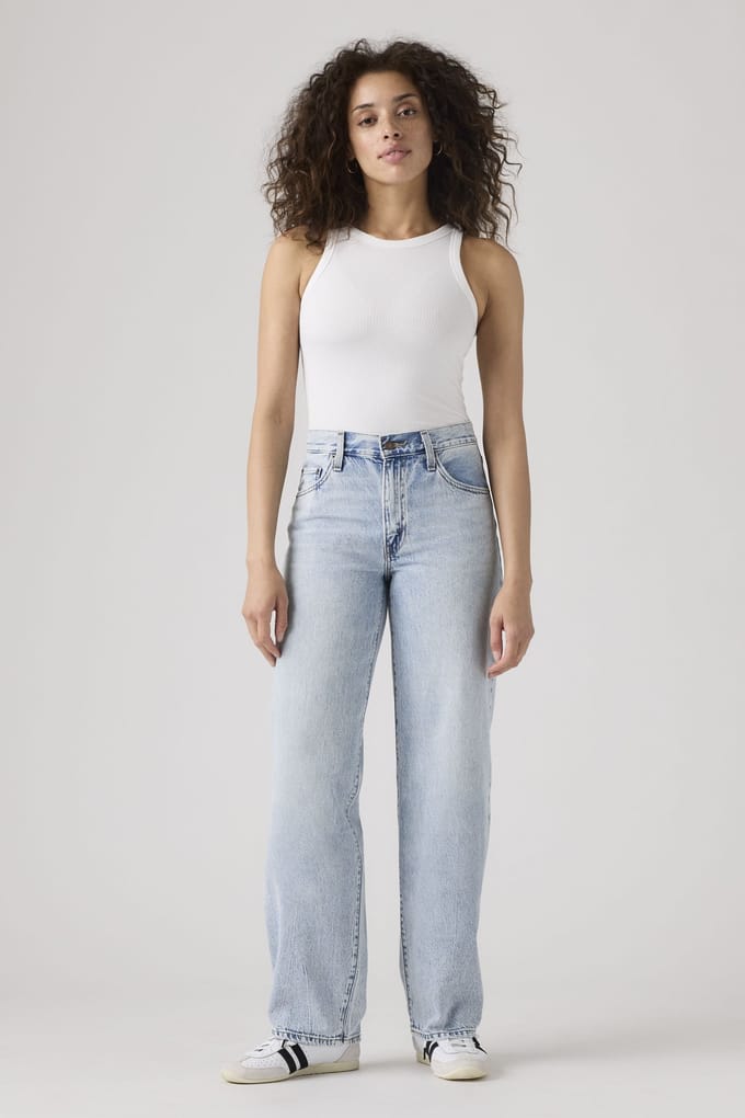 Levi's Baggy Dad Jeans Größe: W28L30 | Ausgestellte Hosen Outlet | Damen