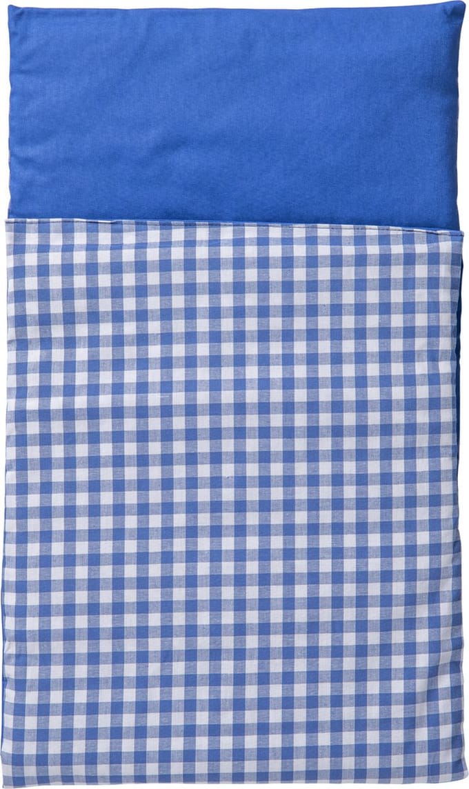 Van Dijk Toys Dekbedje - Blauw wit geruit