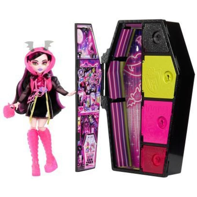 Monster High Skulltimate Secrets - Neon Frights - Draculaura - 21 cm - Modepop