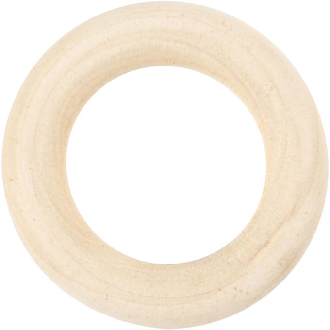 Ring hout, d 35 mm, 8stuk/ 1 doos