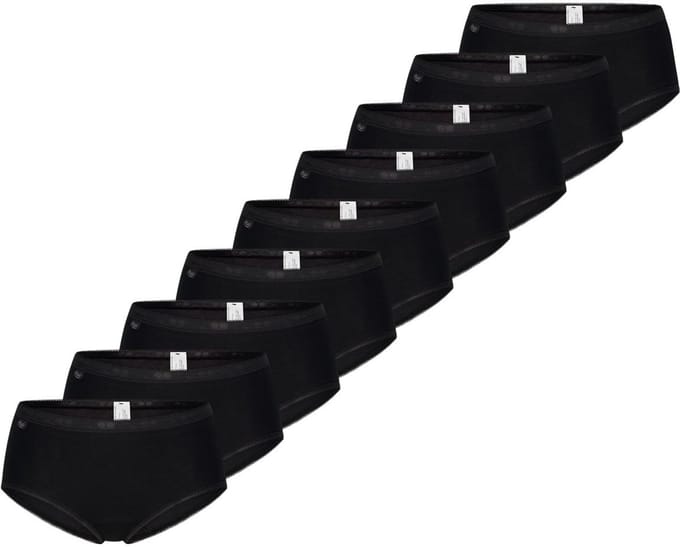 sloggi Dames midi slip 9 pack Basic+