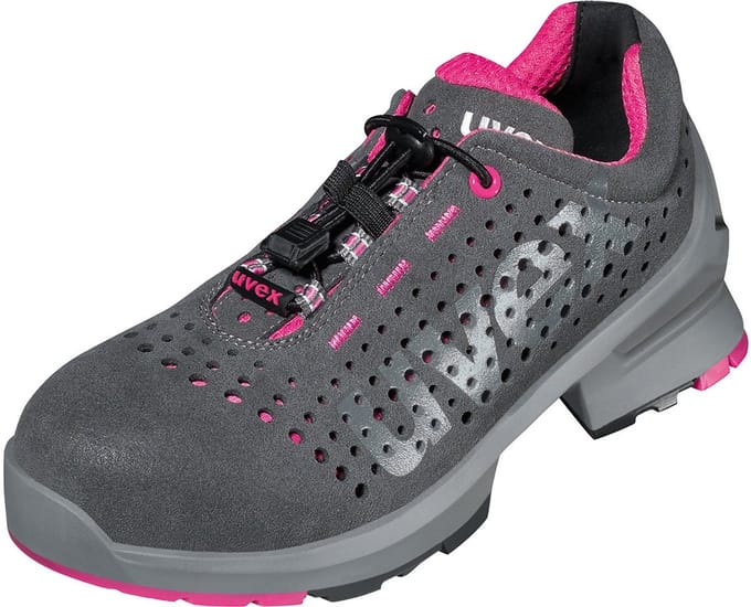 Uvex 1 Ladies S1 Geperforeerd 85618 - Grijs/Roze - 40