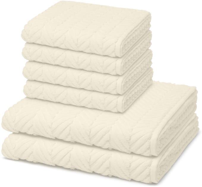 Ross Sonstiges 4 X handdoek 2 X douchehanddoek - in set 6 pack Sensual Skin