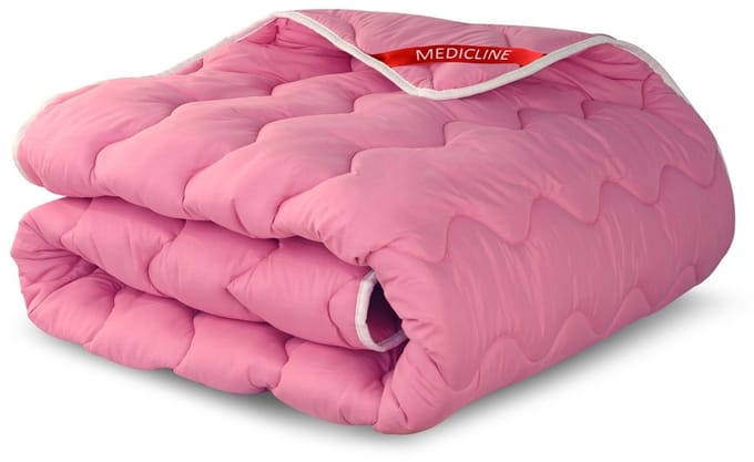 Dekbed 200x220 cm het hele jaar door anti-allergeen microvezel roze silicone