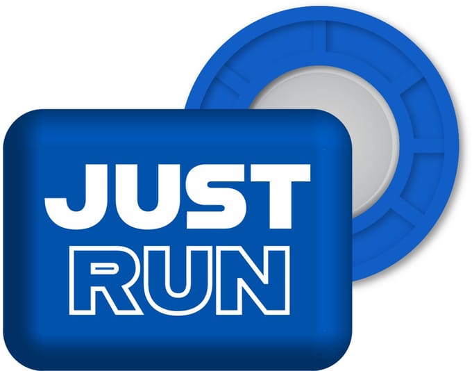Bibbits hardloopmagneten | Just Run Blue