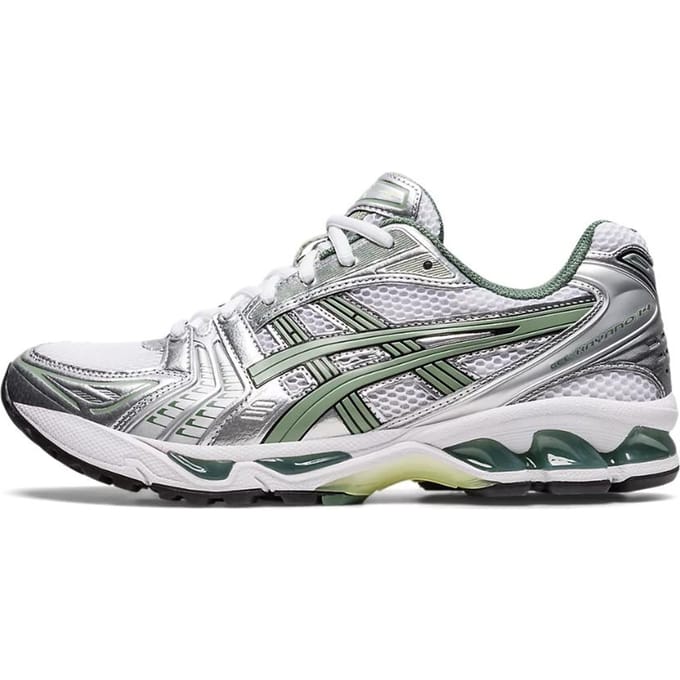 ASICS Gel Kayano 14 White Pure Silver Slate Grey Sage 1201A019-107 42 gray