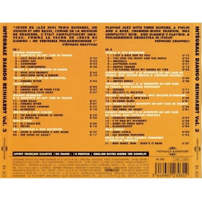 Django Reinhardt - Integrale Vol 3 1935 Djangology (2 CD)