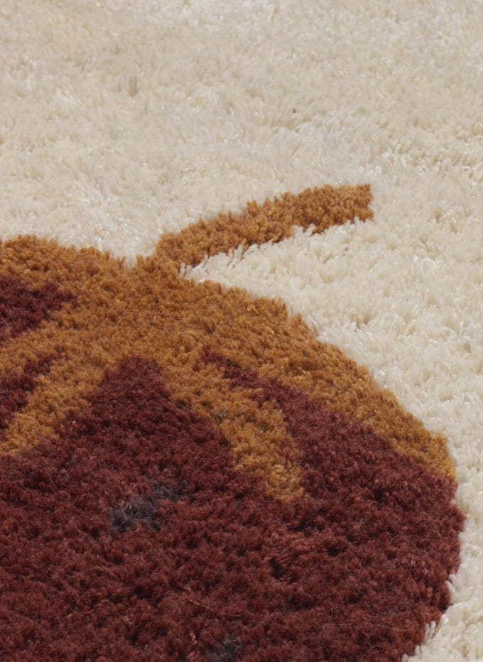 Ferm Living - Fruiticana vloerkleed - Aardbei - groot - rood