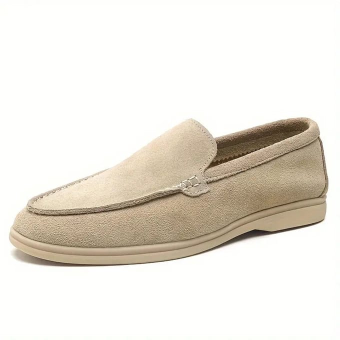 Nivard Loafers Heren - Met Hak - Herenschoenen - Instappers - Beige 47