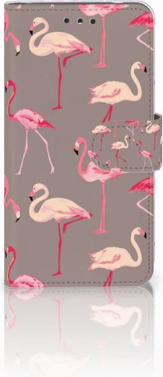 Nokia 2 Telefoonhoesje met Pasjes Flamingo