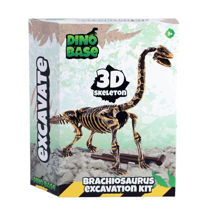 Dinobase - 3D skeleton - Brachiosaurus Excavation Kit - uitgraven