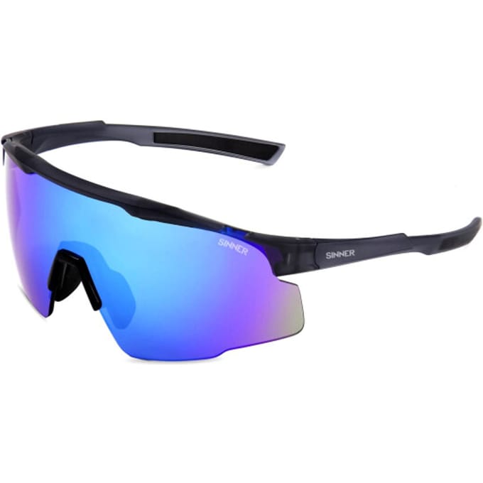 SINNER Murau - Sportbril/ Zonnebril - Grijs - Blauwe lens - Unisex - One size