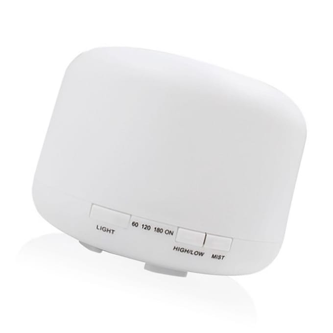 Essentiële Olie Diffuser met Afstandsbediening 500ML Aromatherapie Luchtbevochtiger voor Kantoor en Thuis white