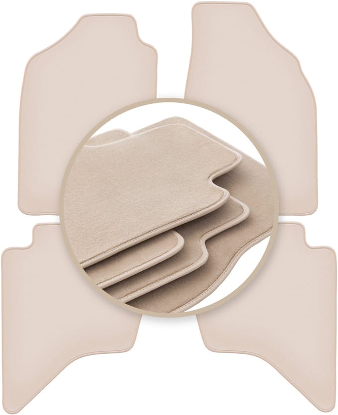 PREMIUM beige matten voor: Ford Ranger MK2 pick-up 2007-2012