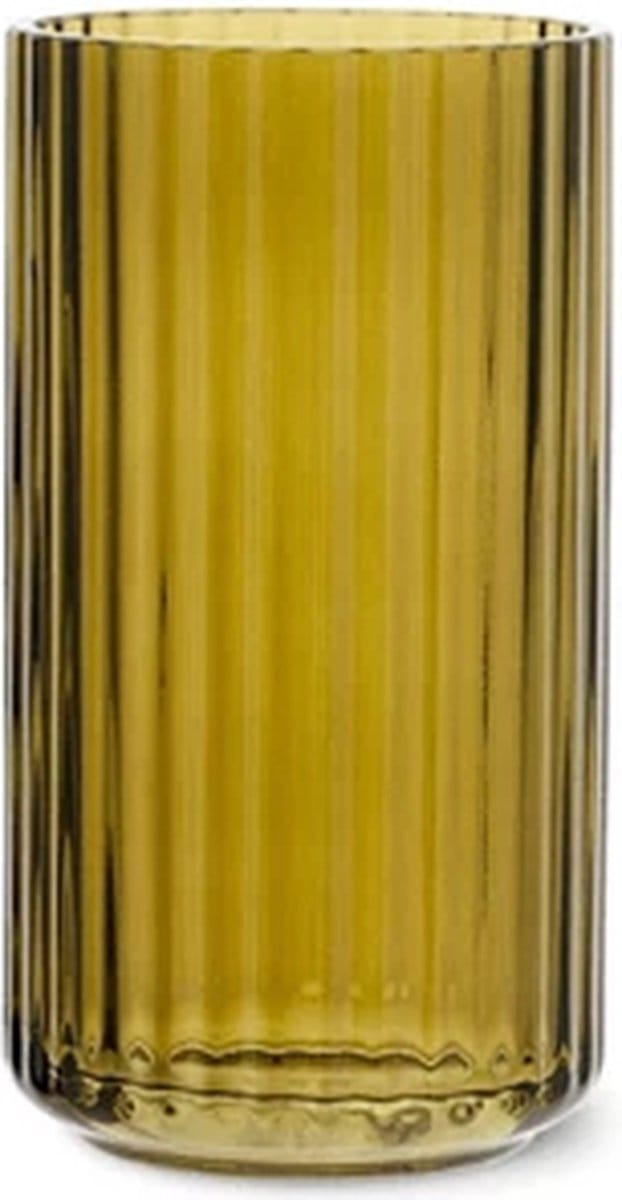 Lyngby Porcelaen vaas 15.5cm olive green