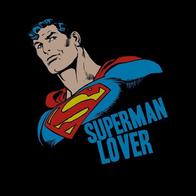DC Comics Superman Lover T-shirt - Zwart - M