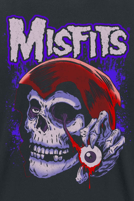 Misfits T-shirt - Evil Eye - S tot 4XL - voor Mannen - zwart