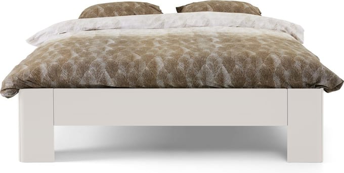 B Bright Fresh 450 Bed 120 x 220 cm - Bedframe Wit - Bedombouw - Instaphoogte: 45cm - Tweepersoonsbedden