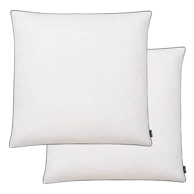 vidaXL - Kussens - 2 - st - verenvulling - 80x80 - cm - wit
