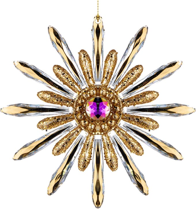 Goodwill Kerstbal-Ster Goud D 12 cm Voordeelaanbod Per 2 Stuks