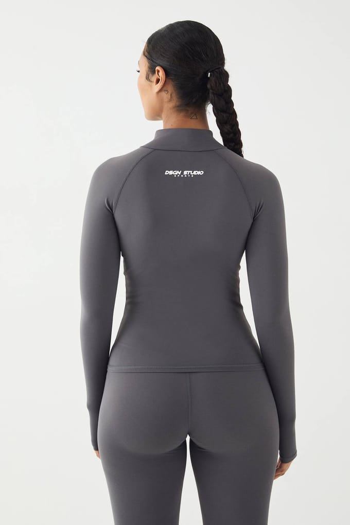 Dames DSGN Studio Ultra Sculpt Ritsjack | Houtskool | Maat: Large