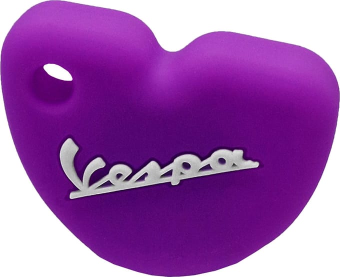 Rubber Sleutelhoesje Vespa Scooter Donker Paars