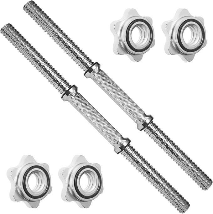 Standaard Halterhandgrepen 45,7 cm - Verstelbare Chromen Grip voor Halteroefeningen