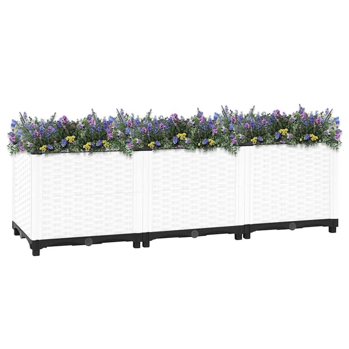 vidaXL - Plantenbak - verhoogd - 120x40x38 - cm - polypropeen