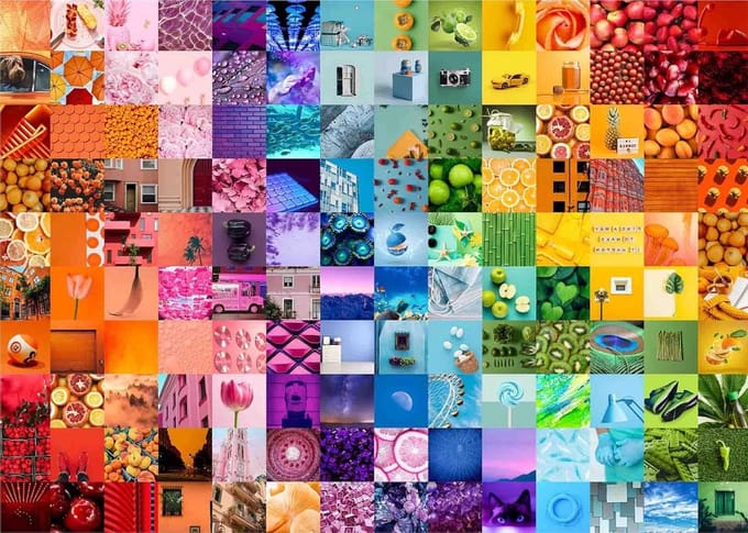 Brain Tree - Vibrant Tiles 1000 Piece Puzzle for Adults: With Droplet Technology for Anti Glare & Soft Touch